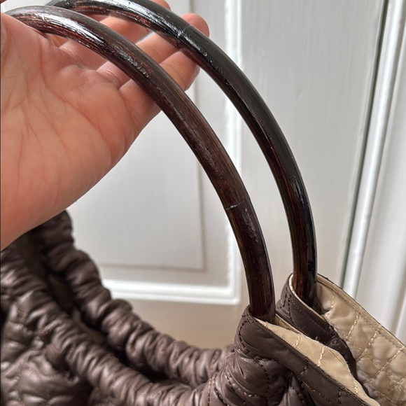 VINTAGE Brown Quilted Women's Bag - Picture 2 of 6